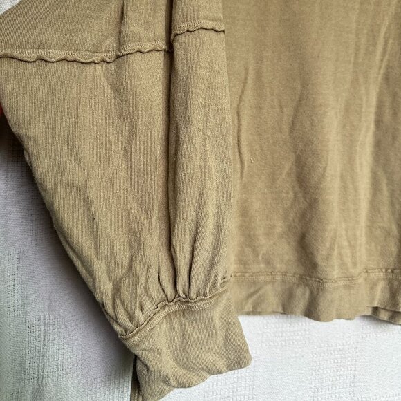 We The Free Oversized Brown Top Sz M - Picture 5 of 7